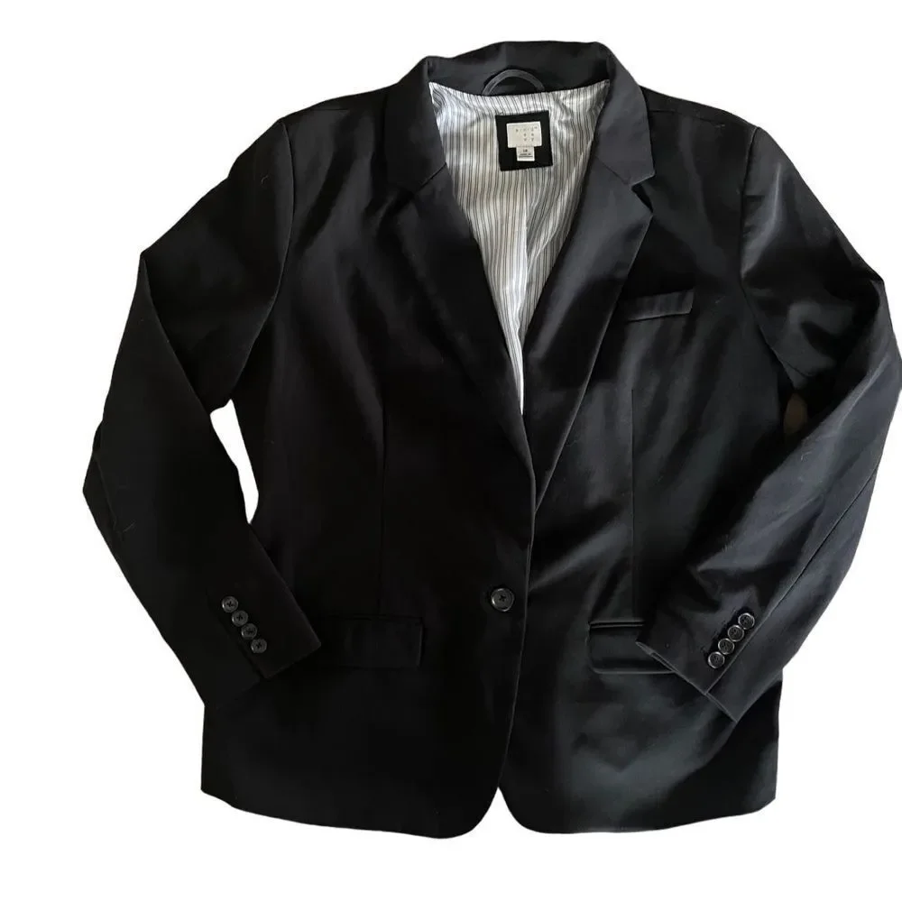 A New‎ Day Black One Button Blazer Women's Size 18 Classic Office Workwear 327 - Picture 4 of 10